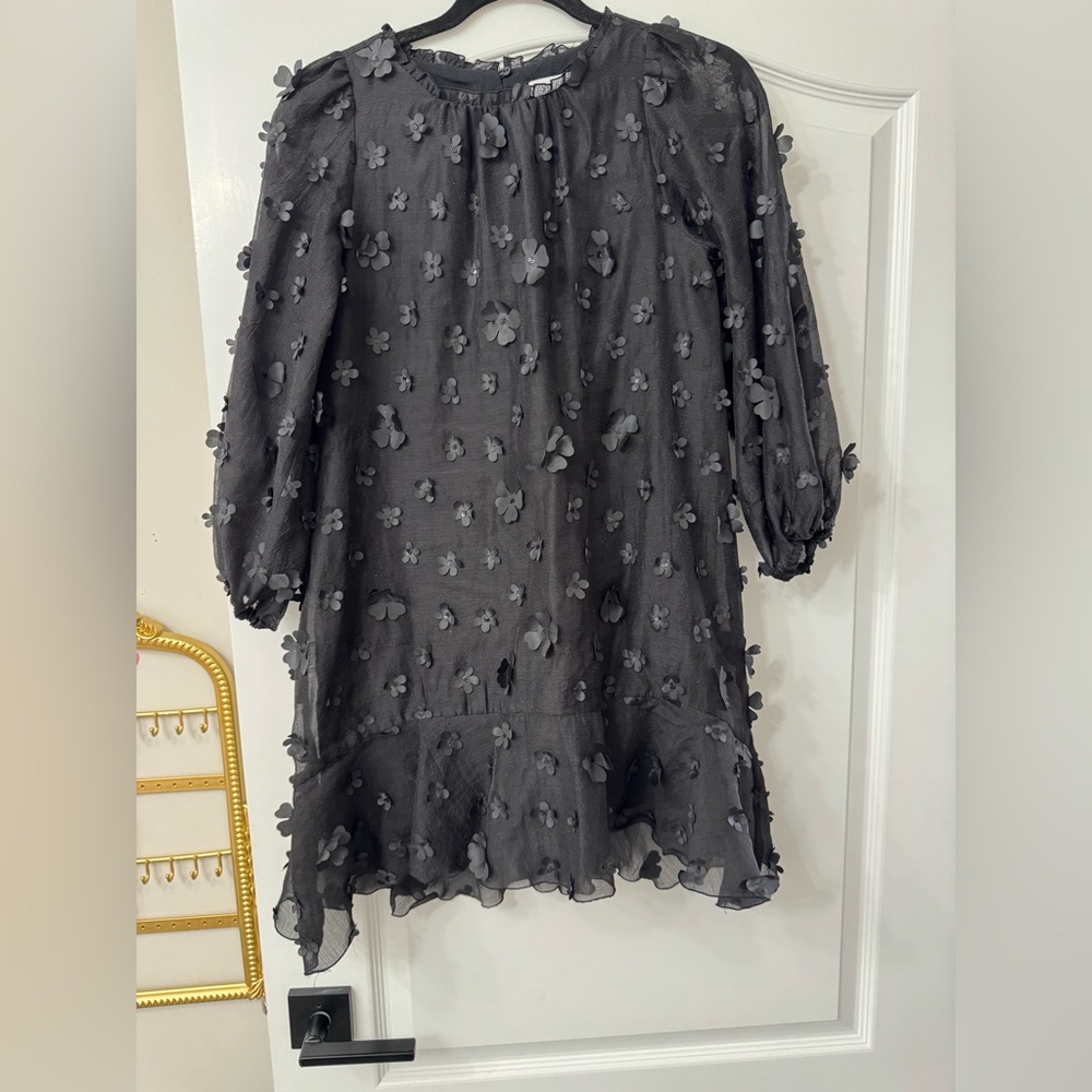 Zara kids black flower dress Elegant  Top